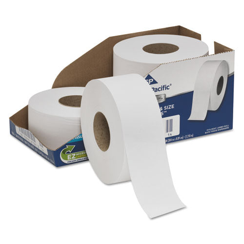 White Jumbo Bathroom Tissue, Septic Safe, 2-ply, 3 1-2 X 1000 Ft, 4-carton