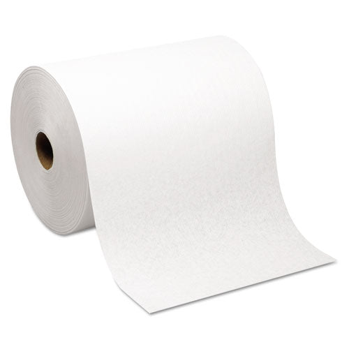 Hardwound Roll Paper Towel, Nonperforated, 7.87 X 1000ft, White, 6 Rolls-carton