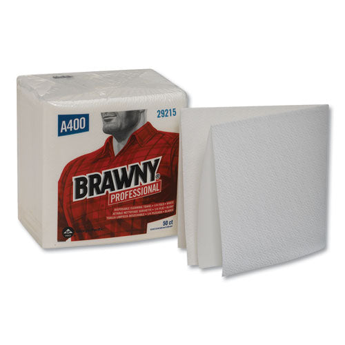 Medium Duty Airlaid 1-4-fold Wipers, 13 X 13, 50-pack, 16-carton