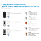 Pacific Blue Ultra Foam Sanitizer Manual Refill, Unscented, 1,000 Ml, 4-carton