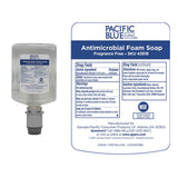 Pacific Blue Ultra Foam Soap Manual Refill, Antimicrobial, Unscented, 1,200 Ml, 4-carton