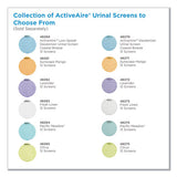 Activeaire Deodorizer Urinal Screen, Coastal Breeze, W-side Tab, Blue, 12-ctn
