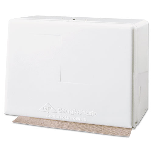 Singlefold Towel Dispenser, Steel, 11.63 X 6.63 X 8.13, White