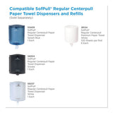 Sofpull Center Pull Hand Towel Dispenser, 9.25 X 8.75 X 11.5, Smoke