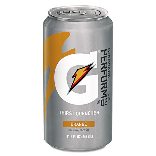 Thirst Quencher Can, Orange, 11.6oz Can, 24-carton