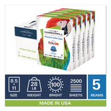 Premium Color Copy Print Paper, 100 Bright, 28lb, 8.5 X 11, Photo White, 500 Sheets-ream, 5 Reams-carton
