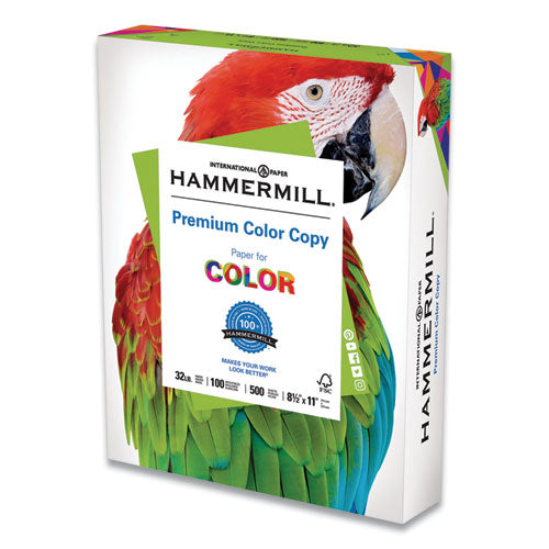 Premium Color Copy Print Paper, 100 Bright, 32lb, 8.5 X 11, Photo White, 500-ream