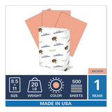 Colors Print Paper, 20lb, 8.5 X 11, Salmon, 500-ream
