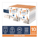 Fore Multipurpose Print Paper, 96 Bright, 24 Lb, 8.5 X 11, White, 500 Sheets-ream, 10 Reams-carton