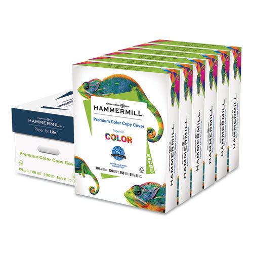 Premium Color Copy Cover, 100 Bright, 100lb, 8.5 X 11, 250 Sheets-pack, 6 Packs-carton