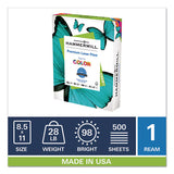 Premium Laser Print Paper, 98 Bright, 28lb, 8.5 X 11, White, 500-ream