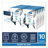 Great White 30 Recycled Print Paper, 92 Bright, 20lb, 8.5 X 11, White, 500 Sheets-ream, 10 Reams-carton