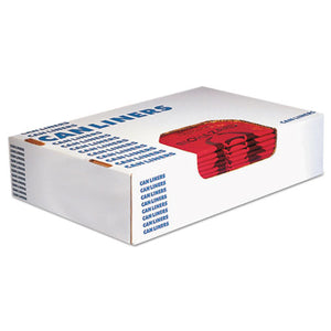 Healthcare Biohazard Printed Can Liners, 10 Gal, 1.3 Mil, 24" X 23", Red, 500-carton
