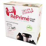 Linear Low Density Can Liners With Accufit Sizing, 32 Gal, 0.9 Mil, 33" X 44", Black, 50-box