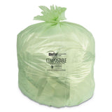 Biotuf Compostable Can Liners, 30 Gal, 0.88 Mil, 30" X 39", Green, 150-carton