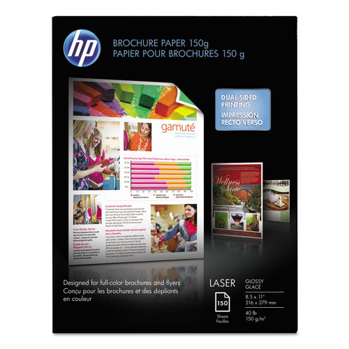 Color Laser Glossy Brochure Paper, 97 Bright, 40lb, 8.5 X 11, White, 150-pack