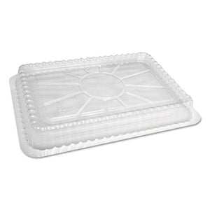 Plastic Dome Lids, Fits Oblong Pans 2061/2062, 8.25 X 5.88, Clear, 500/carton