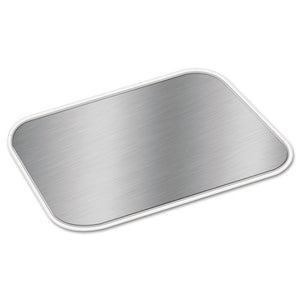 Foil Laminated Board Lids, Fits 2061, 2062, 5.88 X 8.44, Aluminum, 500/carton