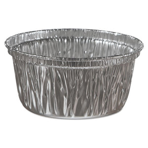 Aluminum Baking Cups, 4 Oz, 3.38" Diameter X 1.56"h, 1,000/carton