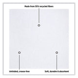 Linen-like Natural Flat Pack Napkin, Ultraply, 16" X 16", White, 1,200-carton