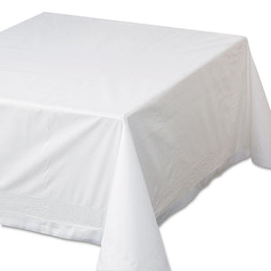 Tissue-poly Tablecovers, 72" X 72", White, 25-carton