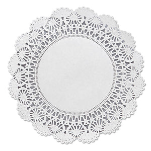 Cambridge Lace Doilies, Round, 8", White, 1000-carton