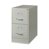 Vertical Letter File Cabinet, 2 Letter Size File Drawers, Light Gray, 15 X 26.5 X 28.37