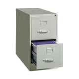 Vertical Letter File Cabinet, 2 Letter Size File Drawers, Light Gray, 15 X 26.5 X 28.37