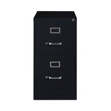 Vertical Letter File Cabinet, 2 Letter-size File Drawers, Black, 15 X 26.5 X 28.37