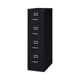 Vertical Letter File Cabinet, 4 Letter-size File Drawers, Black, 15 X 26.5 X 52