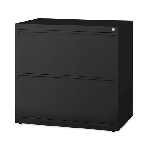 Lateral File Cabinet, 2 Letter-legal-a4-size File Drawers, Black, 30 X 18.62 X 28