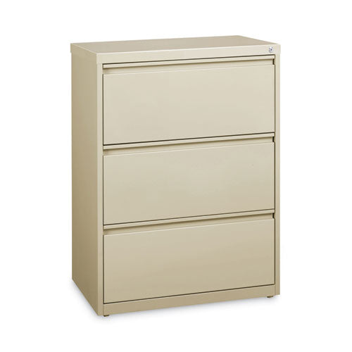 Lateral File Cabinet, 3 Letter-legal-a4-size File Drawers, Putty, 30 X 18.62 X 40.25