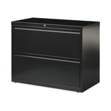 Lateral File Cabinet, 2 Letter-legal-a4-size File Drawers, Black, 36 X 18.62 X 28