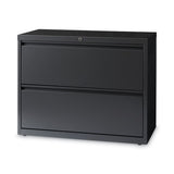 Lateral File Cabinet, 2 Letter-legal-a4-size File Drawers, Charcoal, 36 X 18.62 X 28