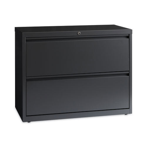 Lateral File Cabinet, 2 Letter-legal-a4-size File Drawers, Charcoal, 36 X 18.62 X 28
