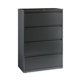 Lateral File Cabinet, 4 Letter-legal-a4-size File Drawers, Charcoal, 36 X 18.62 X 52.5
