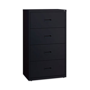 Combo File Cabinet, 5 Letter-legal-a4-size File Drawers, Black, 36 X 18.62 X 60