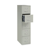 Vertical Letter File Cabinet, 4 Letter-size File Drawers, Light Gray, 15 X 26.5 X 61.37