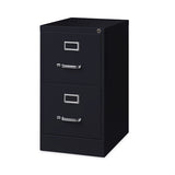 Vertical Letter File Cabinet, 2 Letter-size File Drawers, Black, 15 X 22 X 28.37