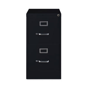 Vertical Letter File Cabinet, 2 Letter-size File Drawers, Black, 15 X 22 X 28.37