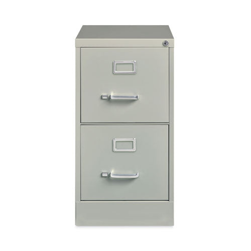 Vertical Letter File Cabinet, 2 Letter-size File Drawers, Light Gray, 15 X 22 X 28.37