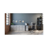 Modern Teacher Series Left Pedestal Desk, 60 X 24 X 28.75, Weathered Charcoal-silver