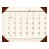 Recycled Ecotones Academic Desk Pad Calendar, 18.5 X 13, Brown Corners, 2020-2021