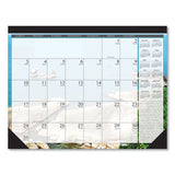 100% Recycled Earthscapes Seascapes Desk Pad Calendar, 22 X 17, 2021