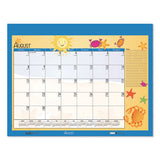 Earthscapes Seasonal Desk Pad Calendar, 22 X 17, Illustrated Holiday, 2021