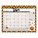 Earthscapes Seasonal Desk Pad Calendar, 22 X 17, Illustrated Holiday, 2021