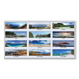 Recycled Coastlines Photographic Monthly Desk Pad Calendar, 18.5 X 13, 2021