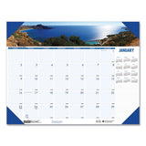 Recycled Coastlines Photographic Monthly Desk Pad Calendar, 22 X 17, 2021