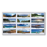 Recycled Coastlines Photographic Monthly Desk Pad Calendar, 22 X 17, 2021