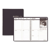 Weekly Planner With Black And White Photos, 11 X 8.5, Black, 2021